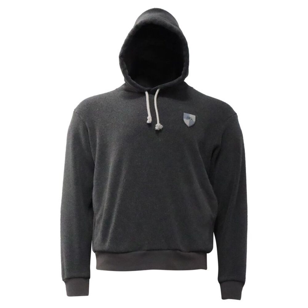 JW Anderson X Uniqlo Logo Patch Hoodie in Grey Polyester